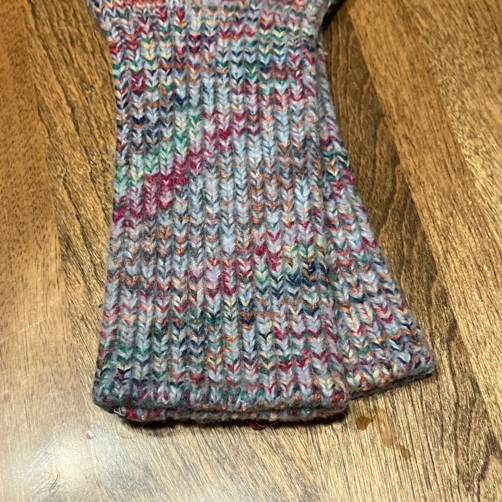 Hand knitted wool blend multicolored socks brand new handmade in Oregon